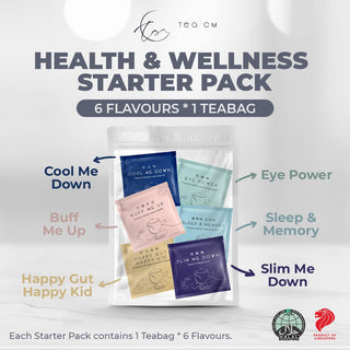 TeaCM Starter Pack (6 Flavours * 1 Teabag) - Try it first before buying!